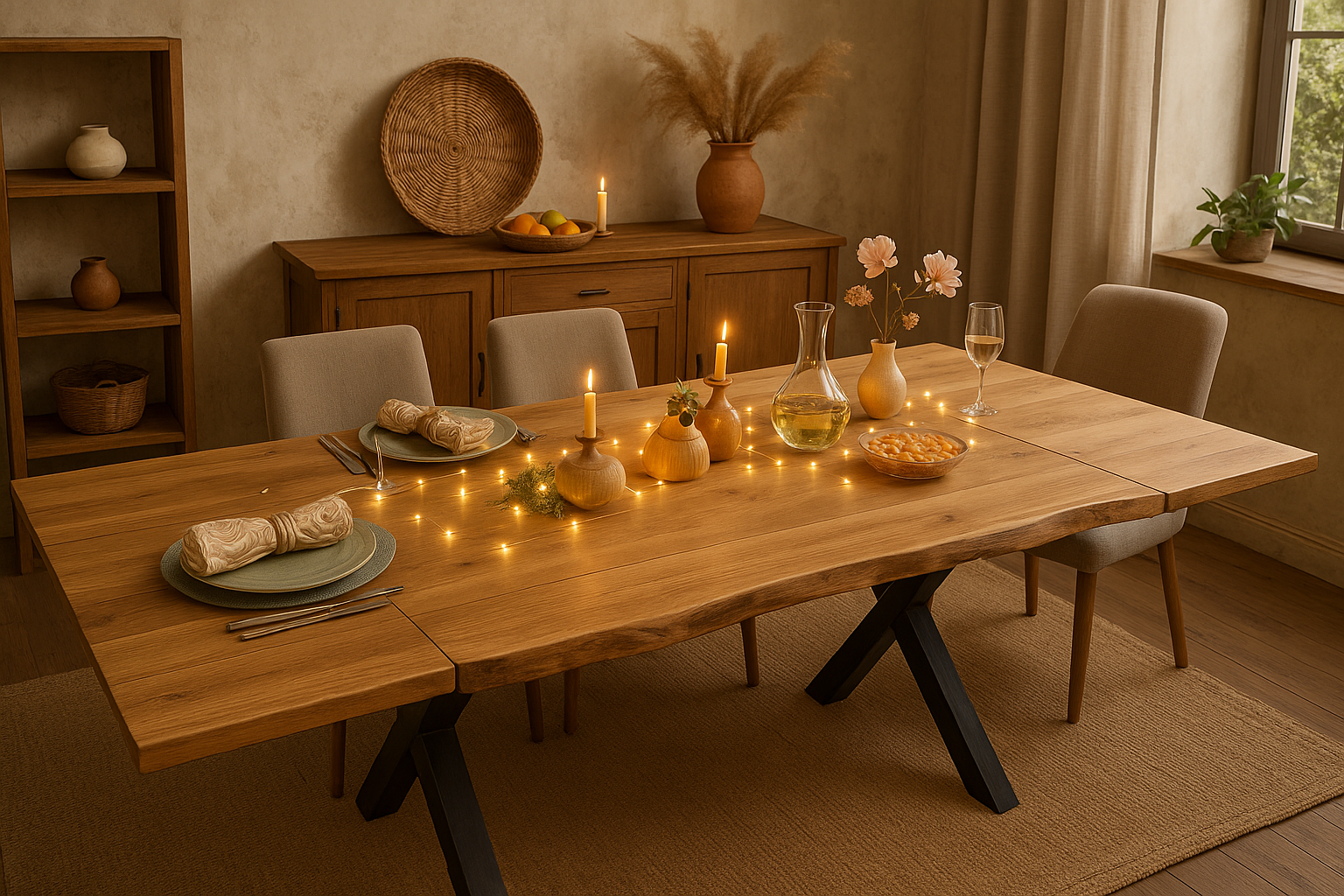 Rustic Elegance in Dining Room