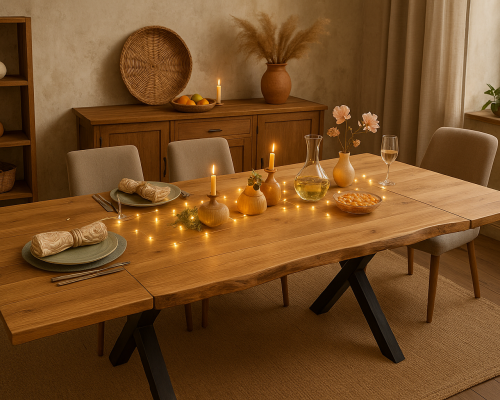 Rustic Elegance in Dining Room